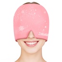 ZNÖCUETÖD Migræne Hovedpine Relief Cap Hat Full Head Pack Wrap Cooling Gel Ice Beanie Cold Cap Hot / Cold Compress Therapy for Sinus, Stress, Spænding, Head Pain Relief, Kvinder