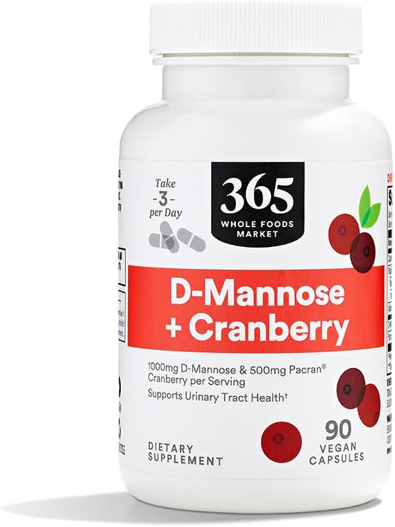 365 by Whole Foods Market, D- Mannose With Cranberry, 90 Count