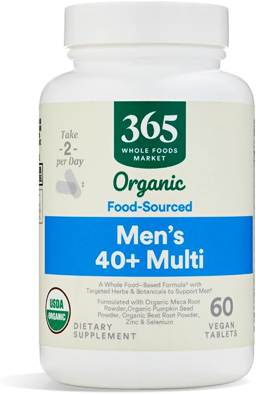 365 af Whole Foods Market, Vitamin Multi Herre mad dyrket 40 Plus, 60 Greve