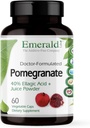 Emerald Labs Pomegranate Extract - Pomegranate Extract (40% Ellagic Acid) & Pomegranate Juice Powder for immunrespons & Heart Support * - 60 vegetabilske kapsler (30- Day Supply)