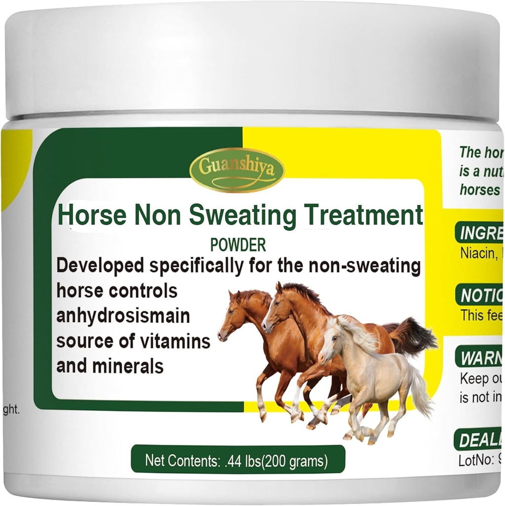 Horse ikke sweating Behandling, Fremme sund temperatur forordning for Stop Sweat, AC, Gamle, Mare, Gelding, Anhidrosis, En varm sommer dag brug
