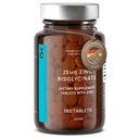 CLAV ® Zink- Bisglycinat 25mg - 180 tabletter (6 måneders forsyning) - Naturligt zinktilskud - Vegansk zinkglycinat til immun- og hudstøtte