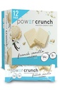 Power Crunch Protein Wafer Bars, High Protein Snacks med lækker smag, Fransk Vanilla Creme, 1.4 Ounce (12 Greve)