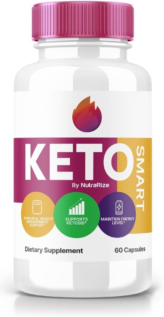 Keto Smart Kapsler - Keto Smart Kosttilskud til avancerede vægttab, Maksimal styrke All- Natural Pills til målretning Belly Fat, KetoSmart Pastillas Anmeldelser (60 Kapsler)