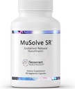 MuSolve SR Respiratory Health Support, Sustamid- Release Hypoallergen Formel, seks naturlige botaniske ekstrakter til at hjælpe med at løse Mucus, 300 mg, 90 Vegetariske kapsler