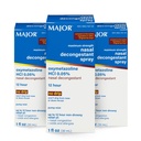 MAJOR Maximum Strength Nasal Decongestant Spray, Oxymetazolin HCl 0,05% Pump Mist, Non- Drowsy Nasal Spray, op til 12-timers Relief fra Nasal Congestion, Colds, og Allergier 1 Fl. Oz. (3- Pack)