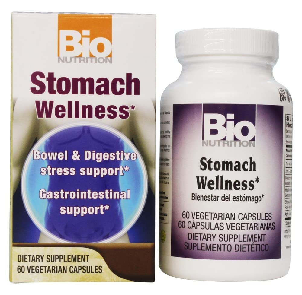 Bio Nutrition Stomach Wellness Wellness, 60 Vegetarian Capsules