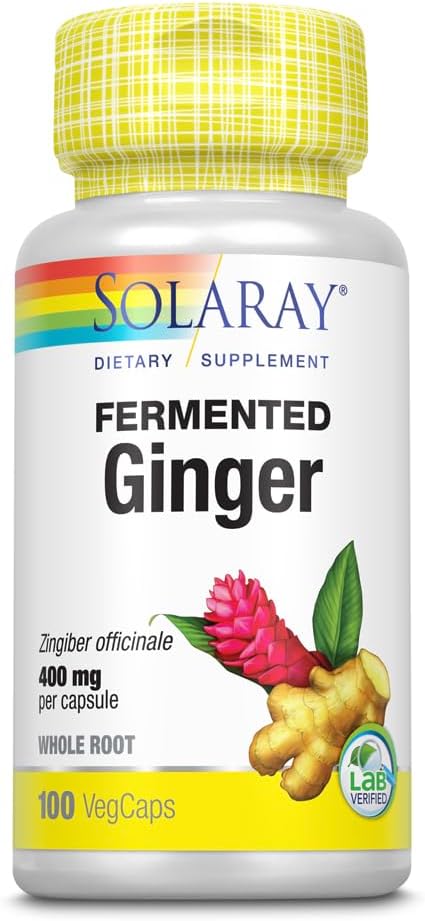 SOLARAY Fermented Ingefær Root 400mg