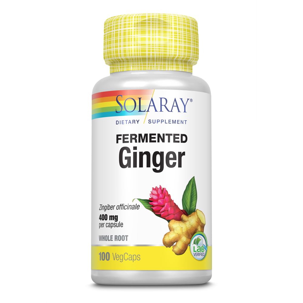 SOLARAY Fermented Ingefær Root 400mg