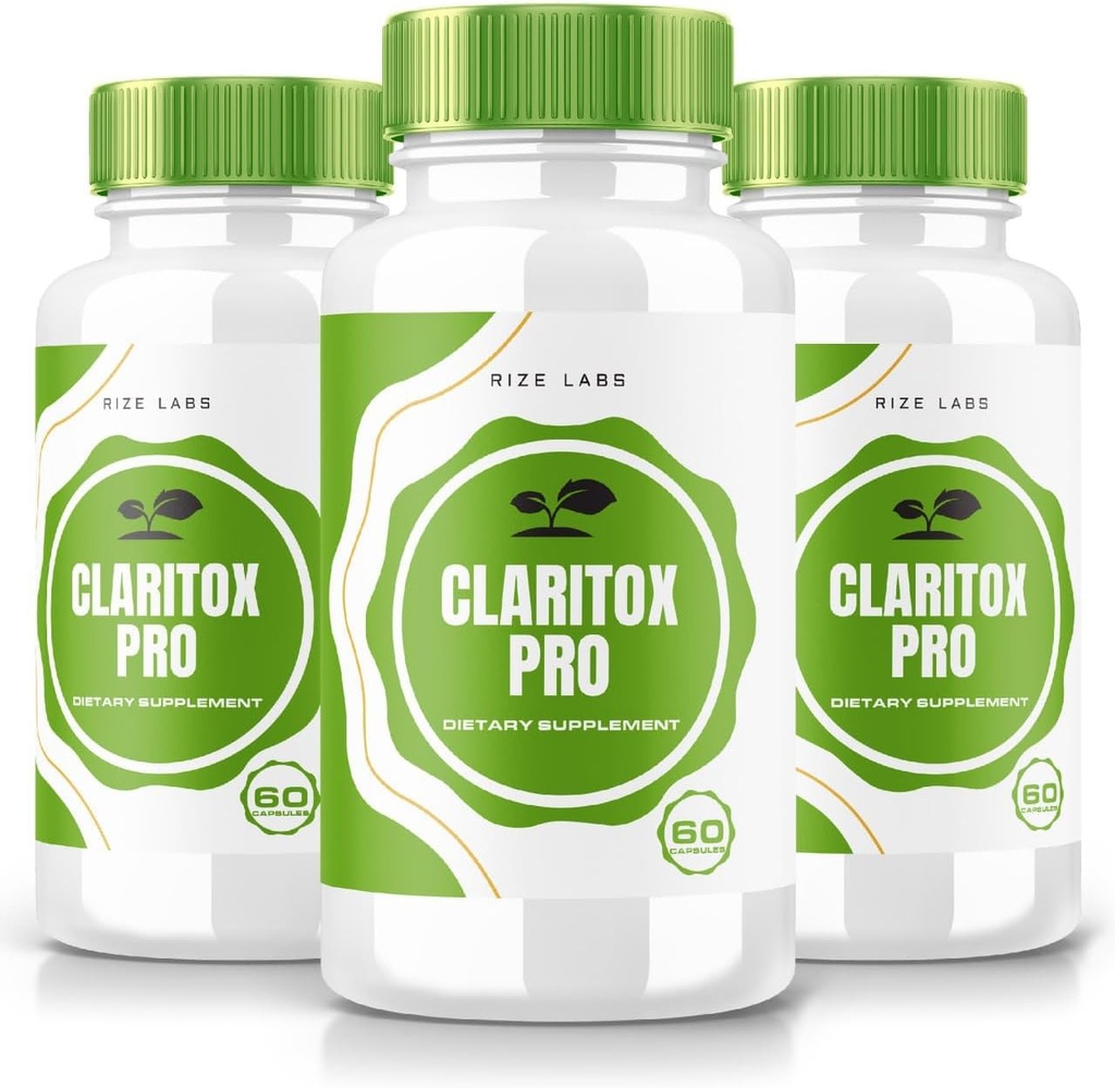 rize labs - Claritox Pro Advanced Pill Formel til Vertigo (180 kapsler) (pakke med 3)
