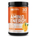 Optimum Nutrition Amino Energy - Pre Workout med grøn te, BCAA, Aminosyrer, Keto Friendly, Green Coffee Extract, Energy Powder - Orange Cooler, 30 Servering (Packaging May Vary)
