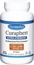 EuroMedica Curaphen Extra Strength - 60 tabletter - Professional Formel - Potent Curcumin & Boswellia med DLPA & Nattokinase - Højt Absorbable - 60 Servere