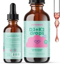 JoySpring D-vitamin dråber til tandlæger til støtte vækst, ben, og immunforsvar, Kids Zink Kosttilskud - Elderberry med zink væske og daglige Complex B vitaminer med vitamin B2, B6, B12, og B5