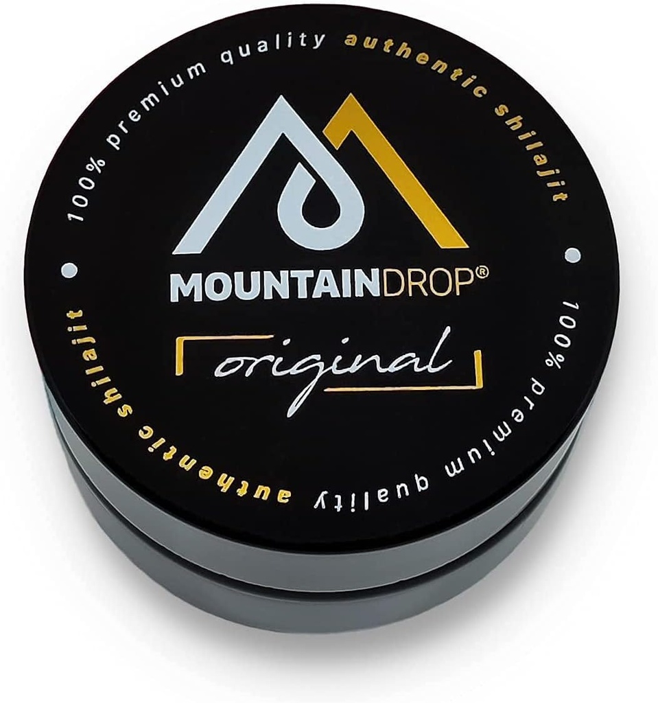 100% Pure Natural Shilajit Resin Hartered @ 3000m Altitude- 85 Beneficial Ingredients, 53 DBP & DCP, 18 + Amino & Fulvic Acid Support Fysisk, Mental, Følelsesmæssige funktioner Ionic Absorption 40g
