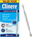 Clinere Ear Cleaners, Gentle Canal Rengøring og Ear Wax Removal Tool, Itch Relief, Exfoliates, 36 Greve