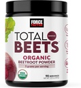 Kraftfaktor Total Beets Organic Beetroot Powder Superfood to Boost Daily Nutrition, USDA Organic, Vegan, Gluten- Free, og Non- GMO Beet Supplement, Unflavored, 90 Serveringer