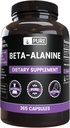 Pure Original Ingredienser Beta Alanine, (365 kapsler) Altid Pure, Ingen tilsætningsstoffer eller Fillers, Lab Verified