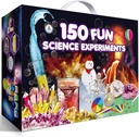 UNGLINGA 150 Experiments Science Kits for Kids Boys Girls, S.T.E.M Kit Legetøj gaver Idéer Fødselsdag jul, Kemi Break Geodes, Volcano, Fysik uddannelsesaktiviteter projekt
