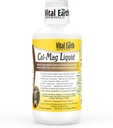 Vital Earth Minerals Cal- Mag Liquid - Calcium Magnesium tillæg med vitamin D3, K2, Bor, og Fulvic Acid for Hurtigere Absorption, 32 Oz + 1 Oz Cup