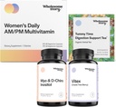 PMS Support Bundle 124; Myo- Inositol & D- Chiro Inositol Blend Capsule 30- Day Supply 124; Vitex Chasteberry Supplement for kvinder 120- Day Supply 124; Premium Multivitamin for kvinder