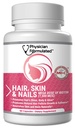Healthy Hair Skin and Nails Vitamins for Men and Women - 7500 mcg Biotin, Amino Acids, Collagen and Hyaluronic Acid - 60 Capsules