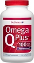 Dr. Sinatra Omega Q Plus 100 Resveratrol - Omega-3 Supplement understøtter hjerte sundhed og giver antioxidant magt med 100 mg CoQ10 og Resveratrol (180 softels)