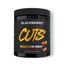 BLACKMARKEDET CUTS Pre Workout - Thermogen energi & fokus pulver til mænd og kvinder, Fat Metabolisme, Muskel Definition, Kreatin Free, 30 Servering (frugt punch)