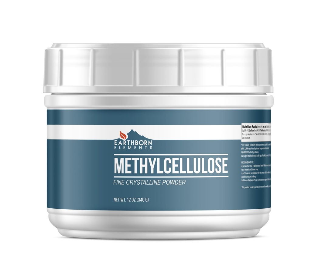 Earthborn Elements Methylcellulose (12 oz), Ingen emulgatorer eller tilsætningsstoffer, Food Grade