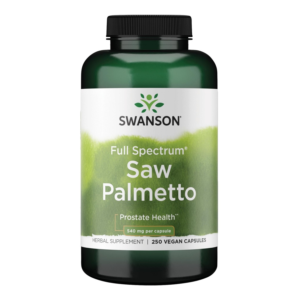 Swanson Saw Palmetto - Herbal supplement fremme mandlige prostata sundhed støtte - naturlige hår supplement & urinary sundhed støtte (540 mg 250 kapsler)