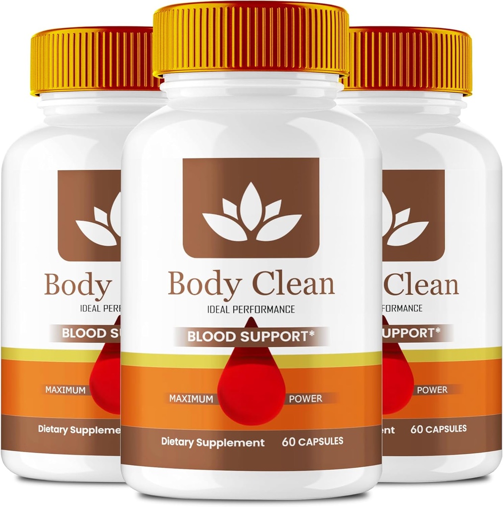 Krop rene piller, officielle BodyClean supplement kapsler - maksimal styrke, Krop rene alle naturlige formel piller, BodyCleanse Glyco Optimizer Complex, BodyClean Health Support Anmeldelser (3 Pack)