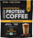 MariGold High Protein Coffee - Iced Café Mocha, 20g Græs Fed Whey Protein Isolate, Energy & Workout Boost, 2 Shots Organic Espresso, Non- GMO, 2 Net Carb, 1 Lb Bag, 15 Servere