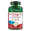 Krill Omega 10X mere EPA & DHA med CoQ10 Super Formel fra Renhed Produkter. 60 SOFT GELS