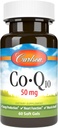 Carlson - Co- Q10, Co- Enzyme Q10, 50 mg, Energy Production & Heart Function, 60 Softgels