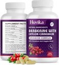 Berberine HCL kapsler 1200 mg - Berberine tillæg med Ceylon kanel, Chrom, Veggies Blend - Understøtter Metabolisme og immunsystem, Gut Health - 120 ct Let at synke Vegan piller