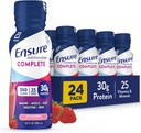 Sikre COMPLETTE Nutrition Rystes med 30g Protein, immunforsvar Nutrienter, Chokolade og Jordbærsmag, Pakninger af 24 (10 fl oz)