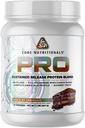 Core Nutritionals Pro Sustained Release Whey Protein Blend Budd124; med fordøjelsesfremmende enzymer Budding- 124; 25g Protein, 2g Carbs Budding- 124; Ingen Fyldmidler Budding- 124; 2 Pound (Død af chokolade)