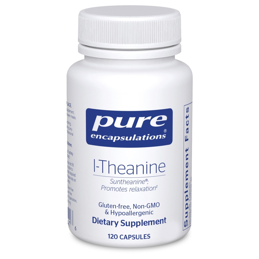 Rene indkapslinger L- Theanin - Aminosyre supplement til støtte afslapning, stress & nervesystem - 120 kapsler