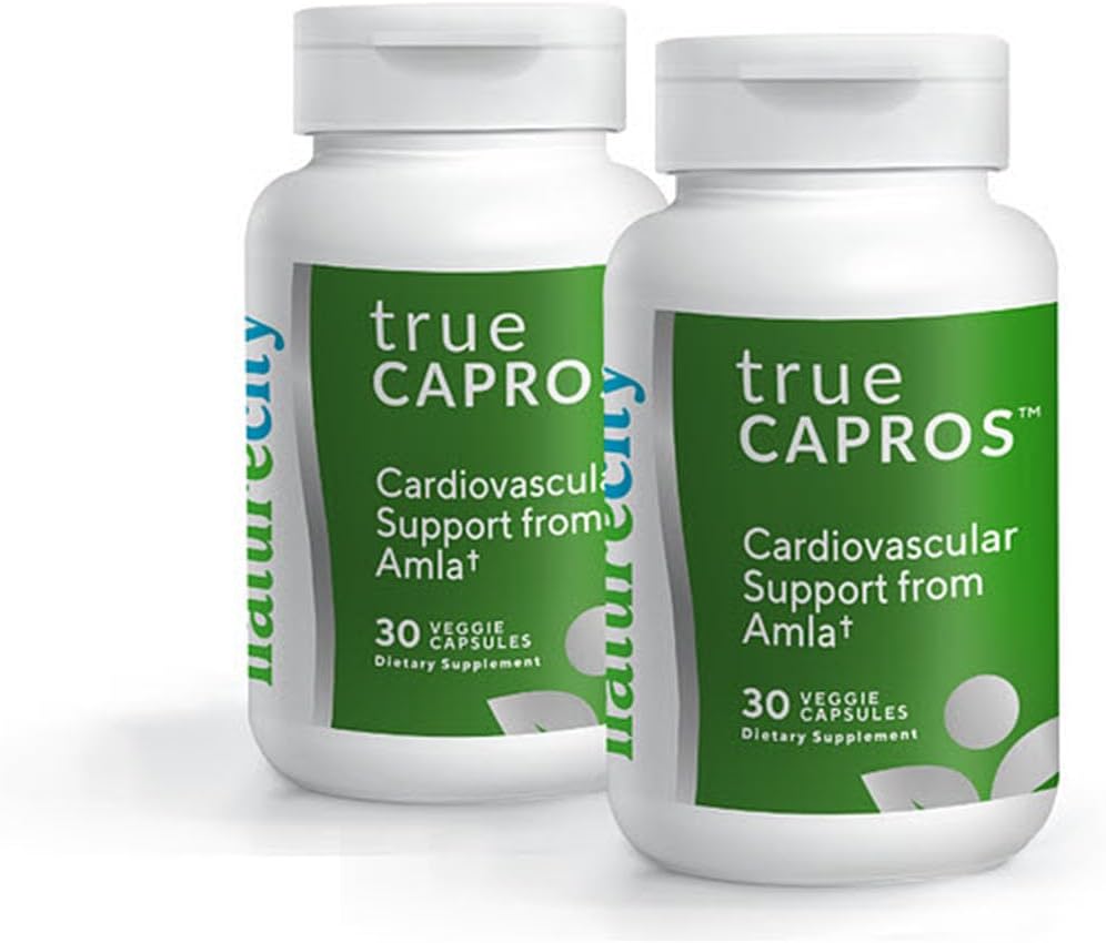 NatureCity True- Capros Amla Fruit Extract Supplement Polyphenol Antioxidant Power Understøtter hjerte hjerte sundhed (60 Veggie Kapsler) Non-GMO Vegan Friendly og Soy Free