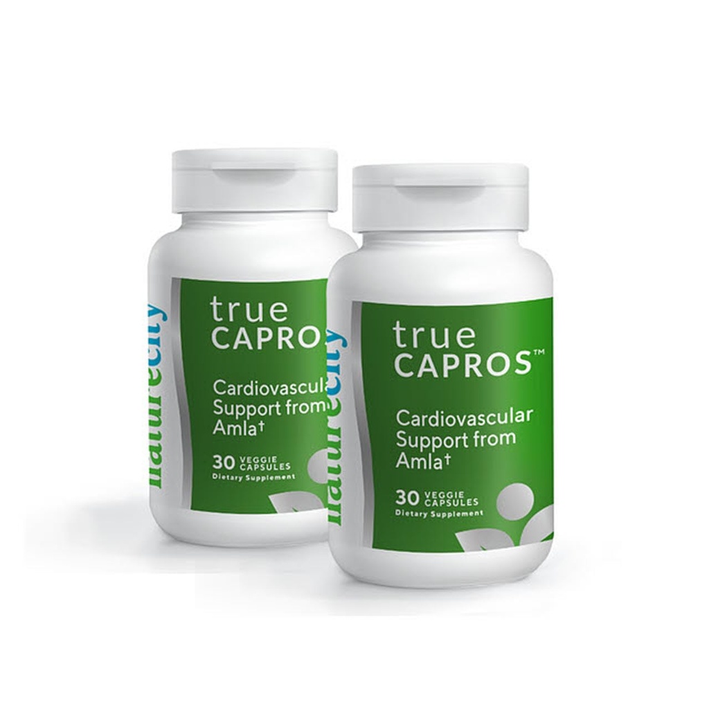 NatureCity True-Capros Amla Fruit Extract Supplement Polyphenol Antioxidant Power Supports Cardiovascular Heart Health (60 Veggie Capsules) Non-GMO Vegan Friendly and Soy Free