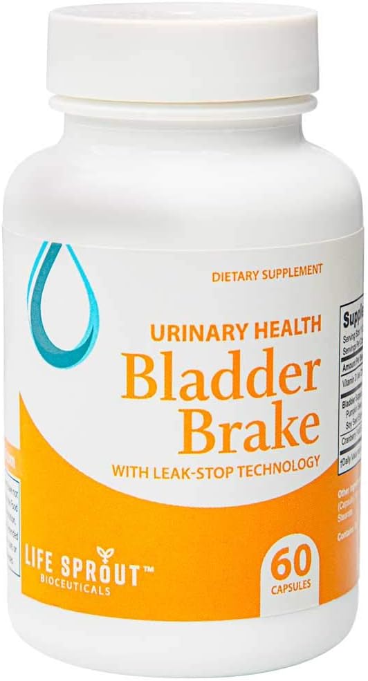 Break Brake med græskar frø og soja frø ekstrakt til at stoppe lækager og fald badeværelse pauser og ulykker - 60 kapsler Per flasker - Made in USA