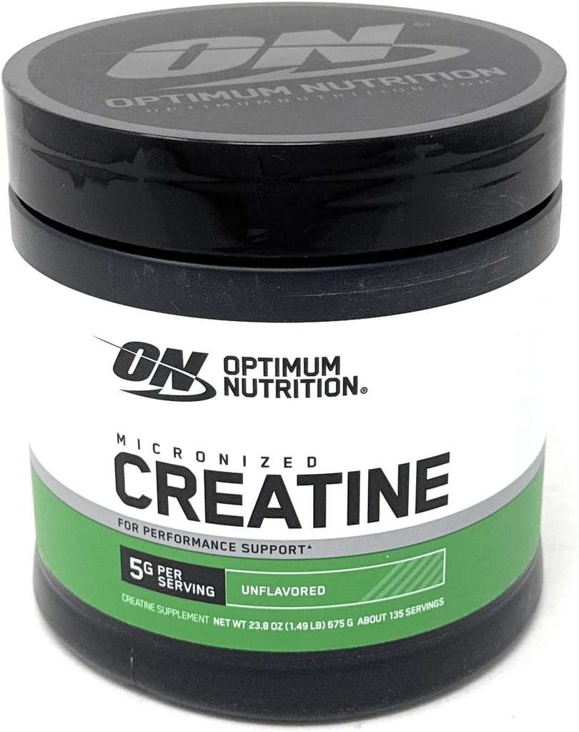 Optimum Nutrition Micronized Creatine Monohydrate Powder, Unflavored, Keto Friendly, 135 Servings (Packaging May Vary)