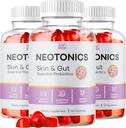 (3 Pack) Neotonics Skin And Gut Gummies, Neotonics Skin & Gut Essential Probiotika Gummies, Neotonics Skin And Gummies Anmeldelser, Neotonics Gummies, 180 Gummies For 3 Måneder