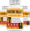 NuBest Doctor Taller - Højde Vækst Formel - Understøtter Højde Vækst og Immunitet - Keto med Calcium, Vitamin D3, Vitamin K2, Aminosyrer & Urter til Børn (8 +) - 3 Pack Budd124; 3 Måned Supply