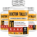 NuBest Doctor Taller - Højde Vækst Formel - Understøtter Højde Vækst og Immunitet - Keto med Calcium, Vitamin D3, Vitamin K2, Aminosyrer & Urter til Børn (8 +) - 3 Pack Budd124; 3 Måned Supply