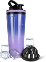 Ice Shaker 26 Oz Stainless Steel Shaker Flaske, Lilac Dreaming - Isoleret Gym Vandflaske med Patenteret Agitator, Genbruges til træning, Smoothies, Sport