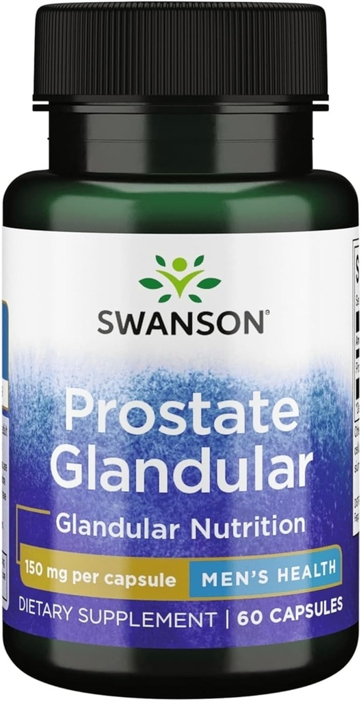 Swanson Raw Prostate Glandulær 150 Milligram 60 Kapsler