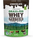 Opportuniteas Grass Fed Chocolate Whey Protein Isolate Powder - 20g Protein Powder uden kunstige sødestoffer, Hormon-Free Cows, Ikke GMO - 5lb