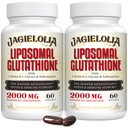 Liposomal Glutathion 2000 mg med L- Serine, L- Glycin & Sulforaphane - Active L- Glutathion Unique Formulering to Enhance Absorption - Master Antioxidant, Detoxifying & Municipal 124; 120 Softgels