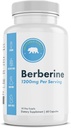 Berberine Supplement 1200mg - 60 Vegankapsler - Gluten Free, Non- GMO, Dairy Free - 30 dages forsyning