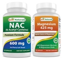 Bedste Naturals NAC 600 mg & Magnesium Glycinat 425 mg
